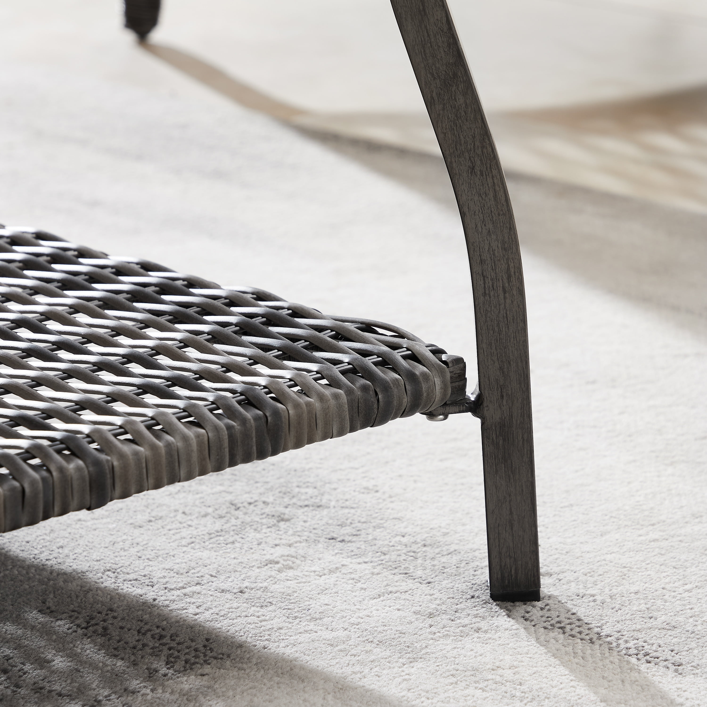 Vasconia 4-Piece Gray Wicker Outdoor Sofa Set with Cushions