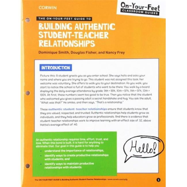 Corwin 9781544385198 The On-Your-Feet Guide to Building Authentic ...