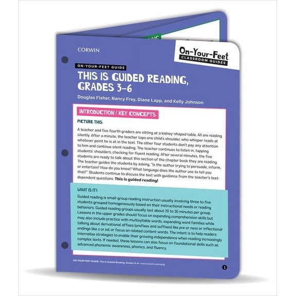 Corwin Literacy: On-Your-Feet Guide: This Is Guided Reading, Grades 3-6 (Other)