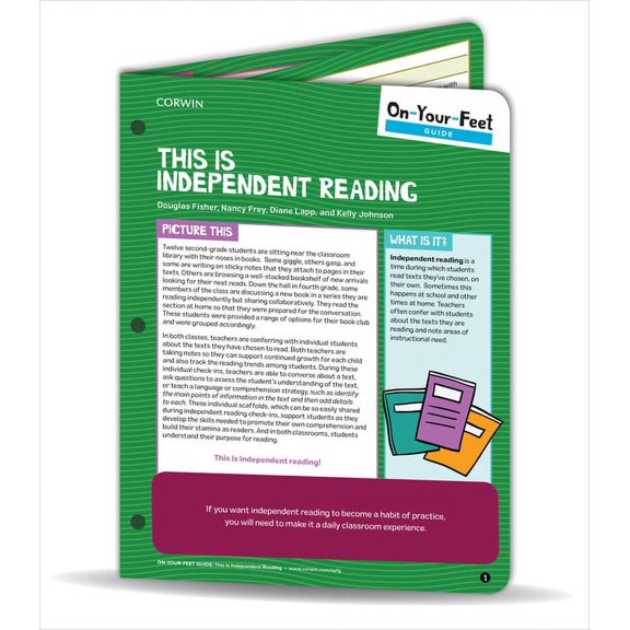 Corwin Literacy: On-Your-Feet Guide: This Is Independent Reading (Other)