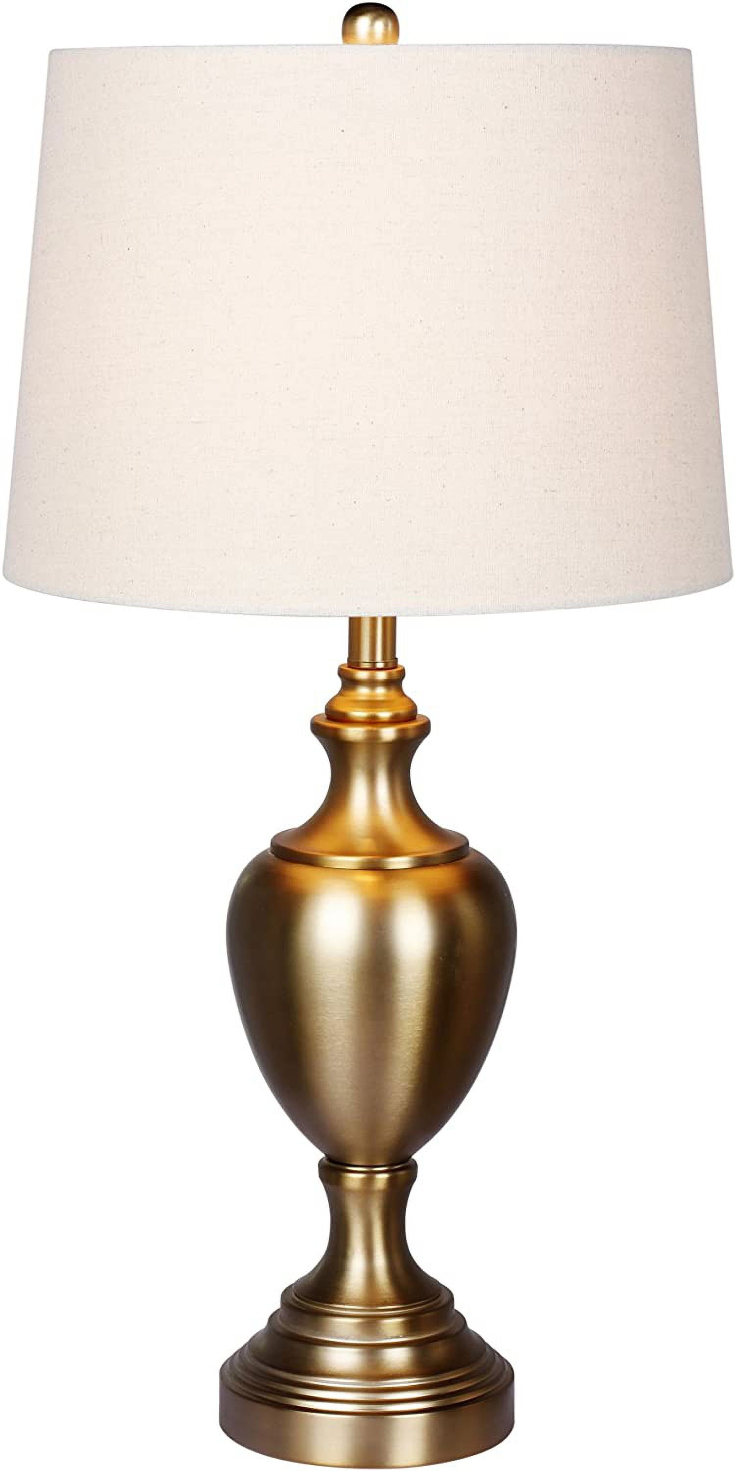 Cory Martin W-1566AG Urn with Pedestal Base Metal Table Lamp, 30", Plated Antique Gold