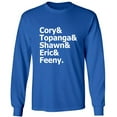 thumbnail image 1 of Cory&Topanga&Shawn&Eric&Feeny Adult Long Sleeve T-shirt, 1 of 1