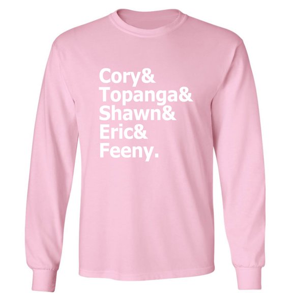 Cory&Topanga&Shawn&Eric&Feeny Adult Long Sleeve T-shirt