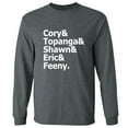 thumbnail image 1 of Cory&Topanga&Shawn&Eric&Feeny Adult Long Sleeve T-shirt, 1 of 1