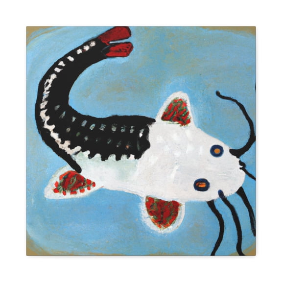 "Corydoras Catfish Portrait" - Canvas