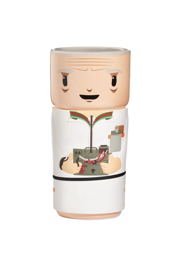 CosCups by Numskull Back To The Future Doc Brown Ceramic Mug with Rubber Sleeve 400ml - Official Back To The Future Merchandise