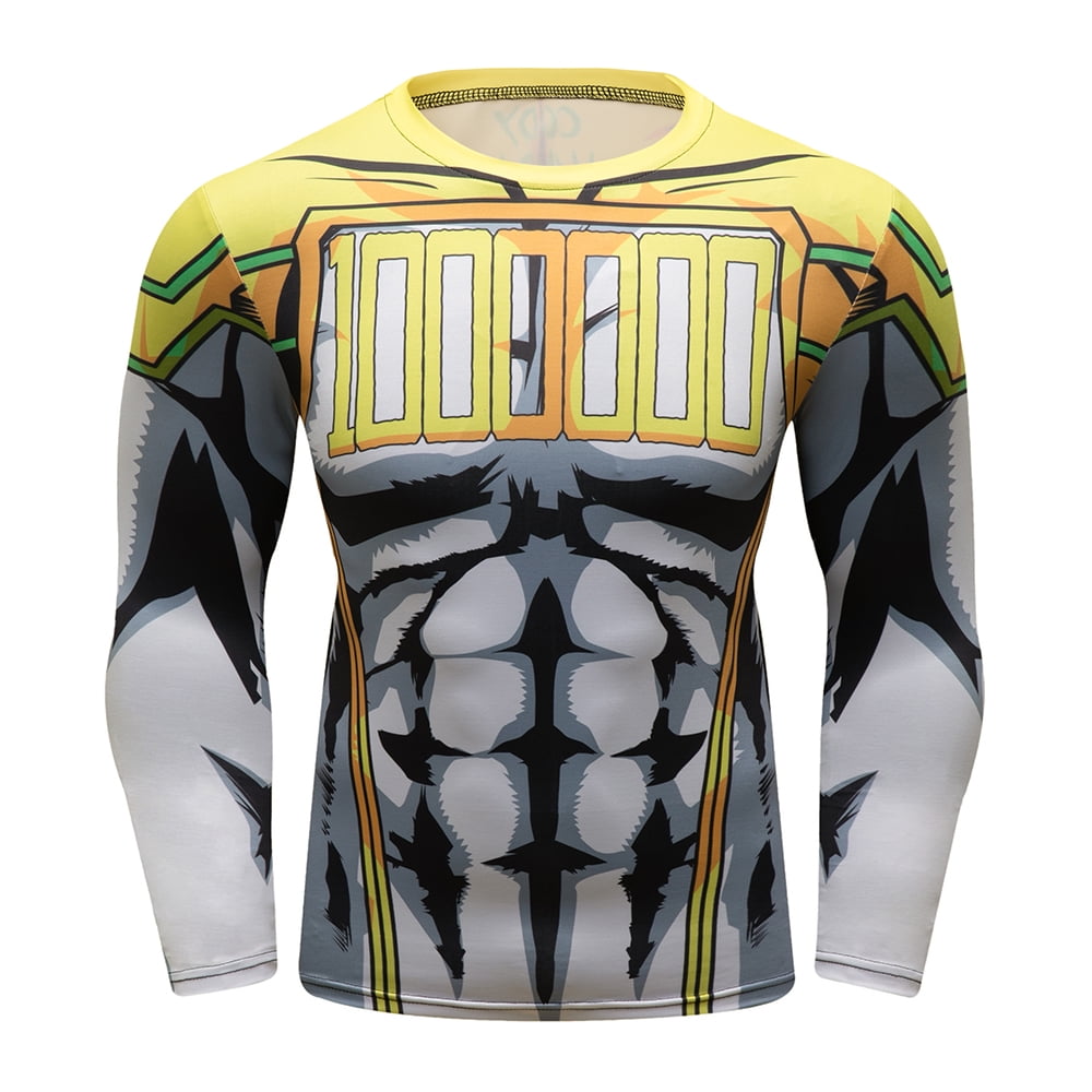 CosFitness Anime Gym Shirt, BNHA Boku no Hero Academia Workout Gear