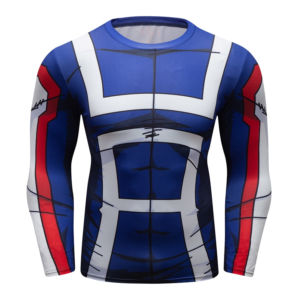 CosFitness Anime Gym Shirt, BNHA Boku no Hero Academia Workout Gear