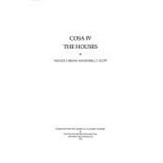 Pre-Owned Cosa IV: The Houses (Hardcover 9780271007823) by Vincent J Bruno