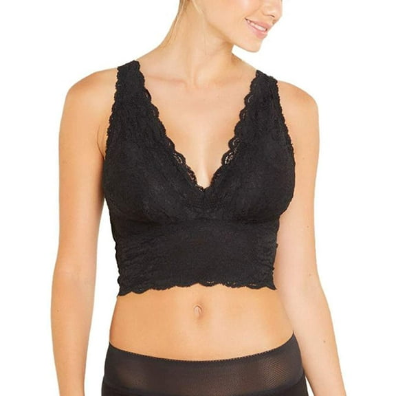 Cosabella BLACK Never Say Never Curvy Longline Bralette, US Small