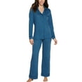 thumbnail image 1 of Cosabella Bella Long Sleeve Top & Pant PJ Set (AMORE9644),Small,Malawi, 1 of 3