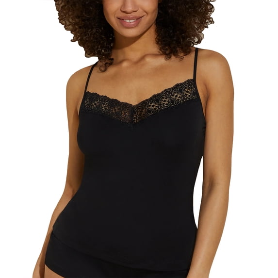Cosabella Giulia Modal Shelf Bra Camisole (GIUSW1811),Small,Black