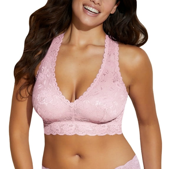Cosabella NSN CURVY Racie Racerback Bralette (NEVER1355),XL,Jaipur Pink