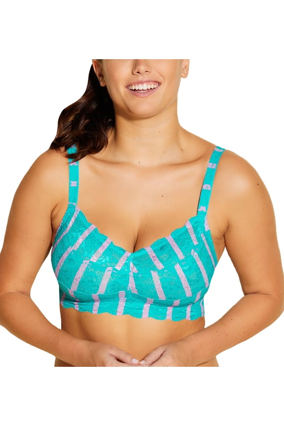 womens Never Say Never Printed Bralette, xs