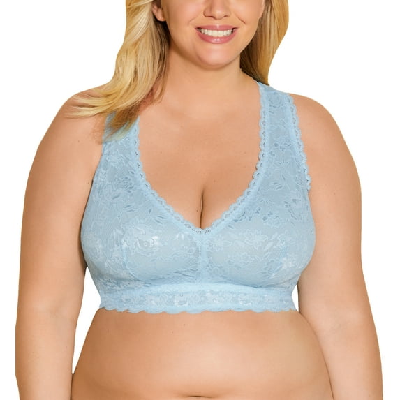 Cosabella NSN ULTRA CURVY Racie Racerback Bralette (NEVER1353),Medium,Aasmani Blue