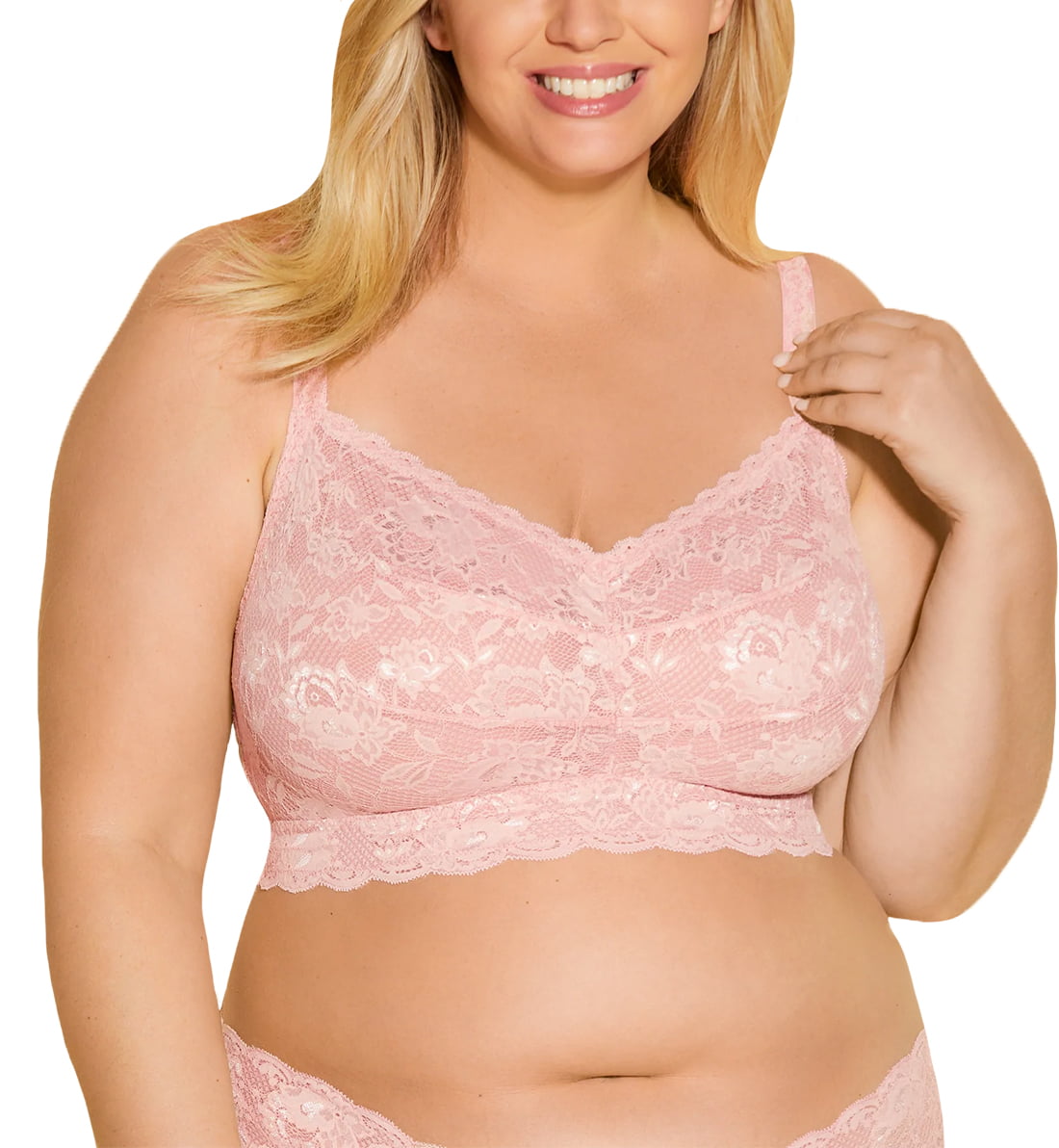 Cosabella NSN ULTRA CURVY Sweetie Bralette (NEVER1321),Small,Jaipur Pink 