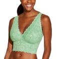 thumbnail image 1 of Cosabella Never Say Never CURVY Plungie Longline Bralette (NEVER1385),XL,Ghana Green, 1 of 3