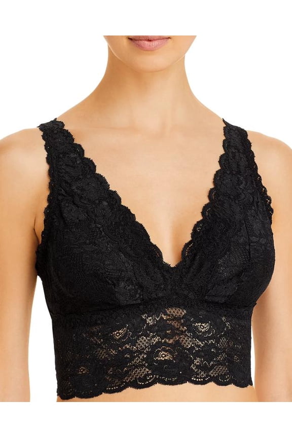 Never Say Never Plungie Bralette Medium Black