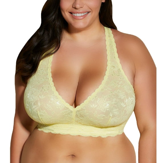 Cosabella Never Say Never Ultra CURVY Racie Racerback Bralette (NEVER1353),Medium,Mignonette