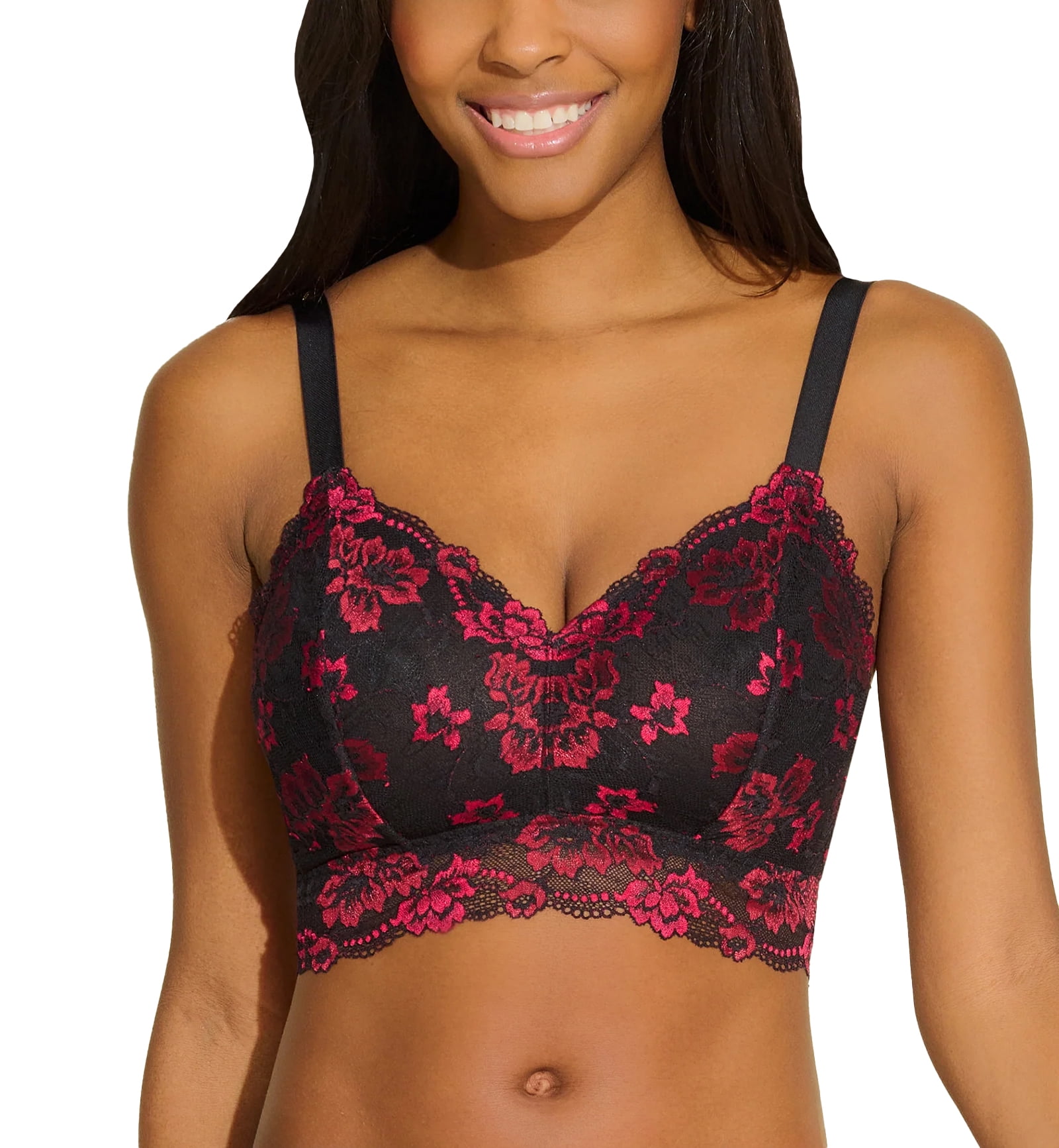 black longline bralette