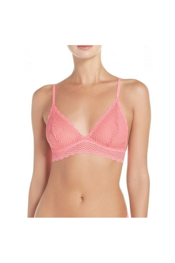 Women's Sweet Treats Geo Soft Bra Size Small/Petite in Neon Rose