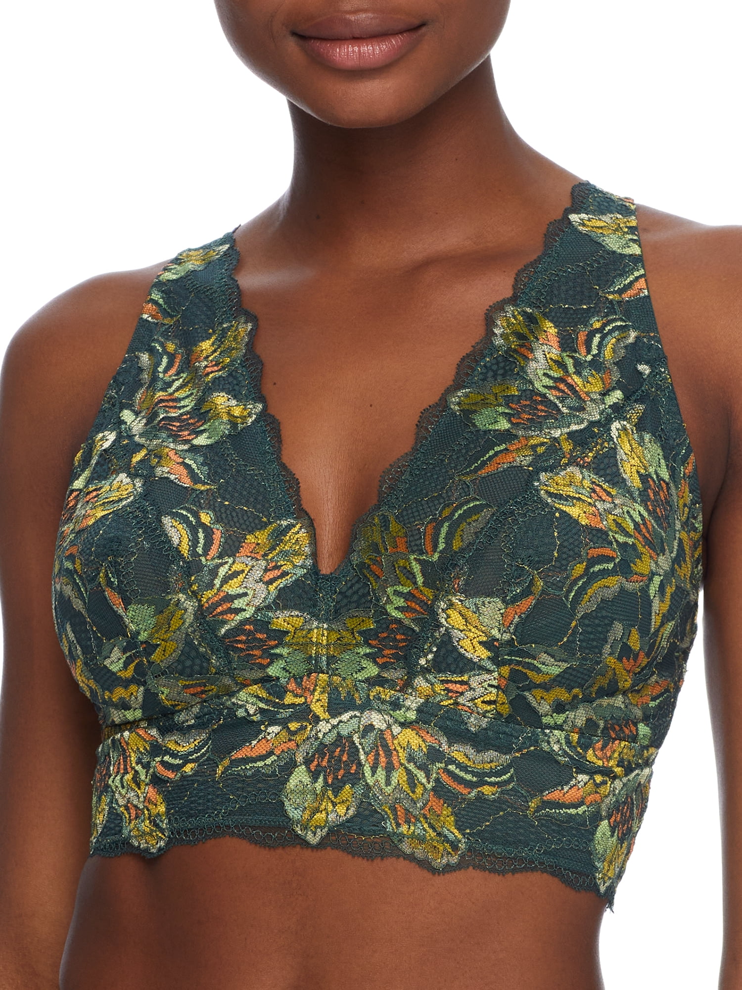 Cosabella Women's Paradiso Triangle Bralette - Italian Lace Wireless Bralette For Layering