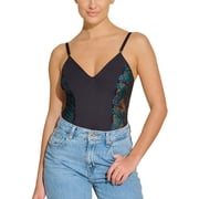 Cosabella womens Bisou Lace Side Panel Bodysuit, s, Black