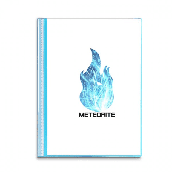 Cosc Space Blue Flame Meteor Book Sheet Protectors Portfolio Binder Folder