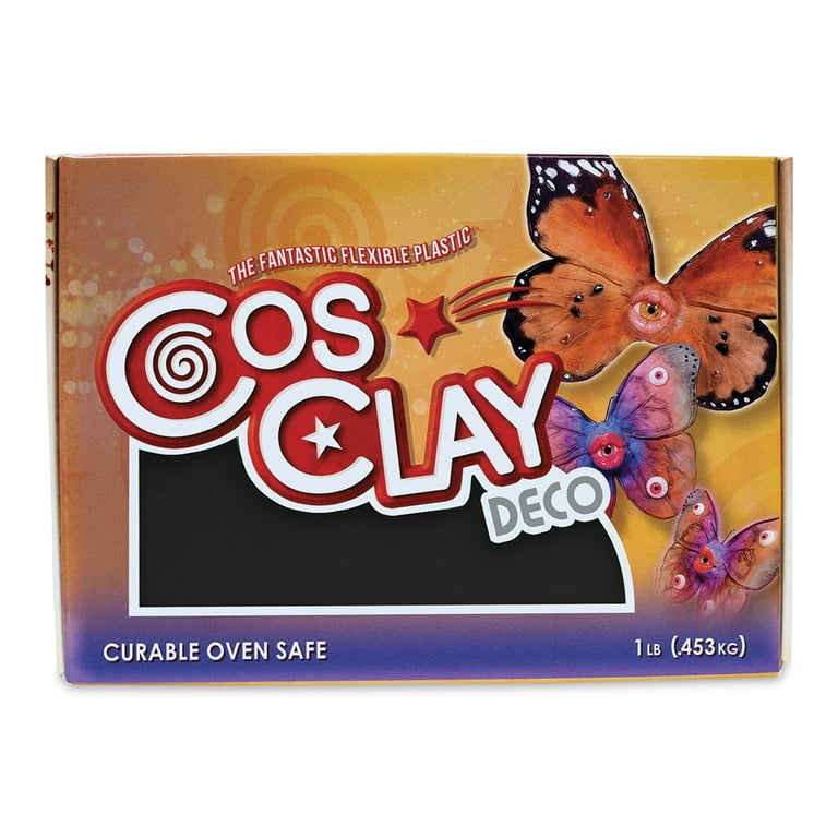 Cosclay Deco White, 453 G 1 Lb, Modelling Clay for Making Jewelry,  Accessories and Home Decor 