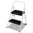 thumbnail image 1 of Cosco 11135CLGG1 2-Step Folding Steel Step Stool, 200lbs, 17 3/8w x 18d x 28 1/8h, Cool Gray, 1 of 1