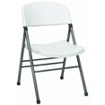 thumbnail image 1 of White Speckle Top Folding Deluxe Molded Chair Molded Seat & Back, 1 of 2