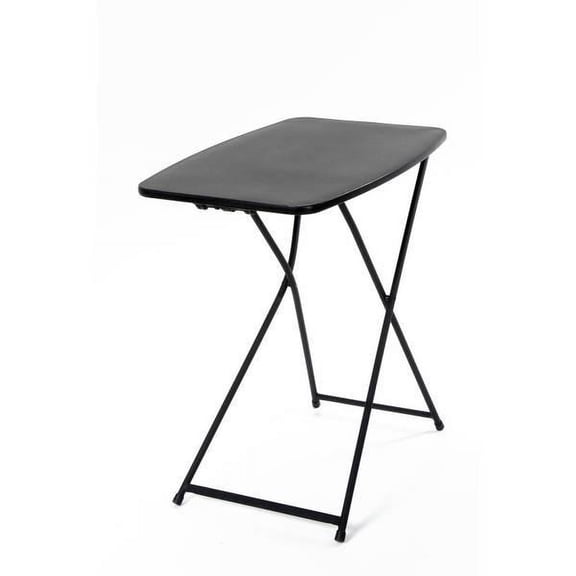 Cosco Personal Folding Activity Table - Adjustable Height, Metal Frame - 26" Rectangle, Black
