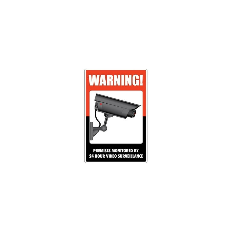 UV-Coated Preprinted Molded-Plastic Sign, 24-Hour Video Surveillance, 8 x 12, Black/Red/White UV-Coated Preprinted Molded-Plastic Sign, 24-Hour Video Surveillance, 8 x 12, Black/Red/White