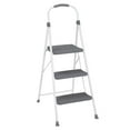 thumbnail image 1 of Cosco 3-Step Premium Folding Stool, White & Gray, 1 of 1