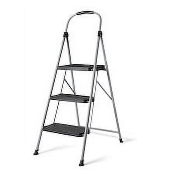 Cosco 3-Step Premium Stool, Platinum