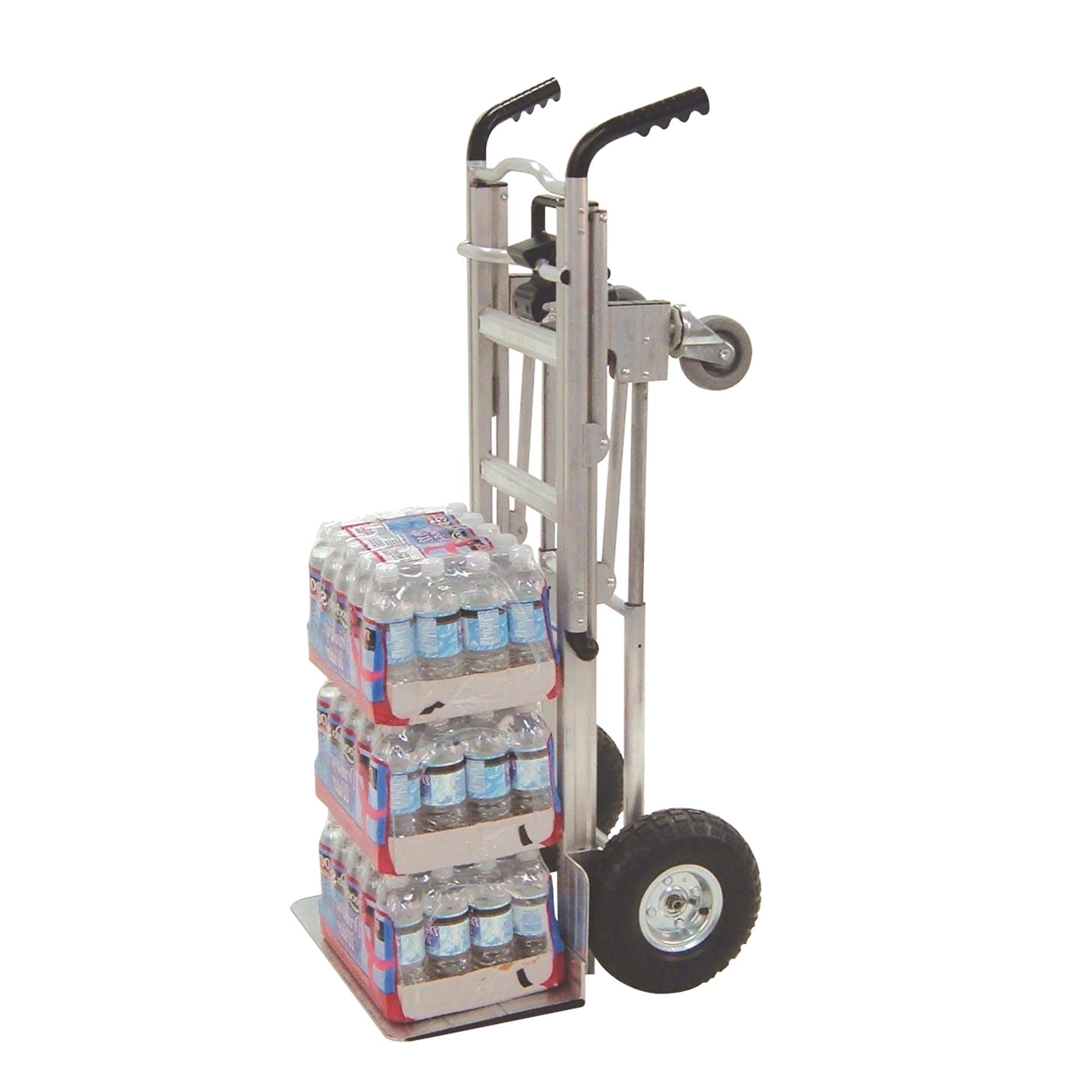 Cosco 3-in-1 Assist Series Aluminum Hand Truck/Assisted Hand Truck/Cart w/ flat free wheels, Silver - image 1 of 16