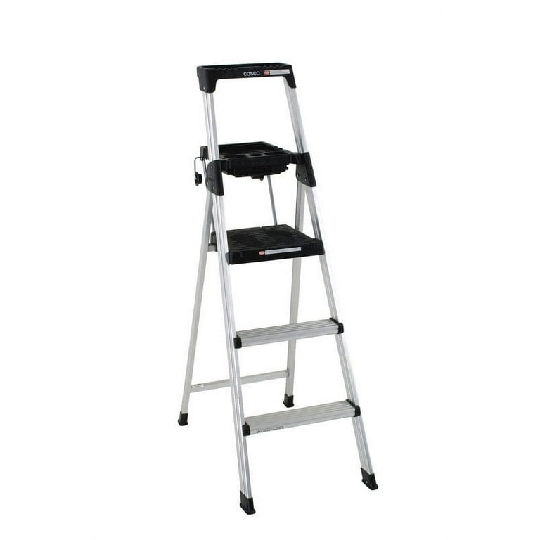 Cosco Lite Solutions 5 ft. H Aluminum Step Ladder Type II 225 lb. capacity Cosco Lite Solutions 5 ft. H Aluminum Step Ladder Type II 225 lb. capacity