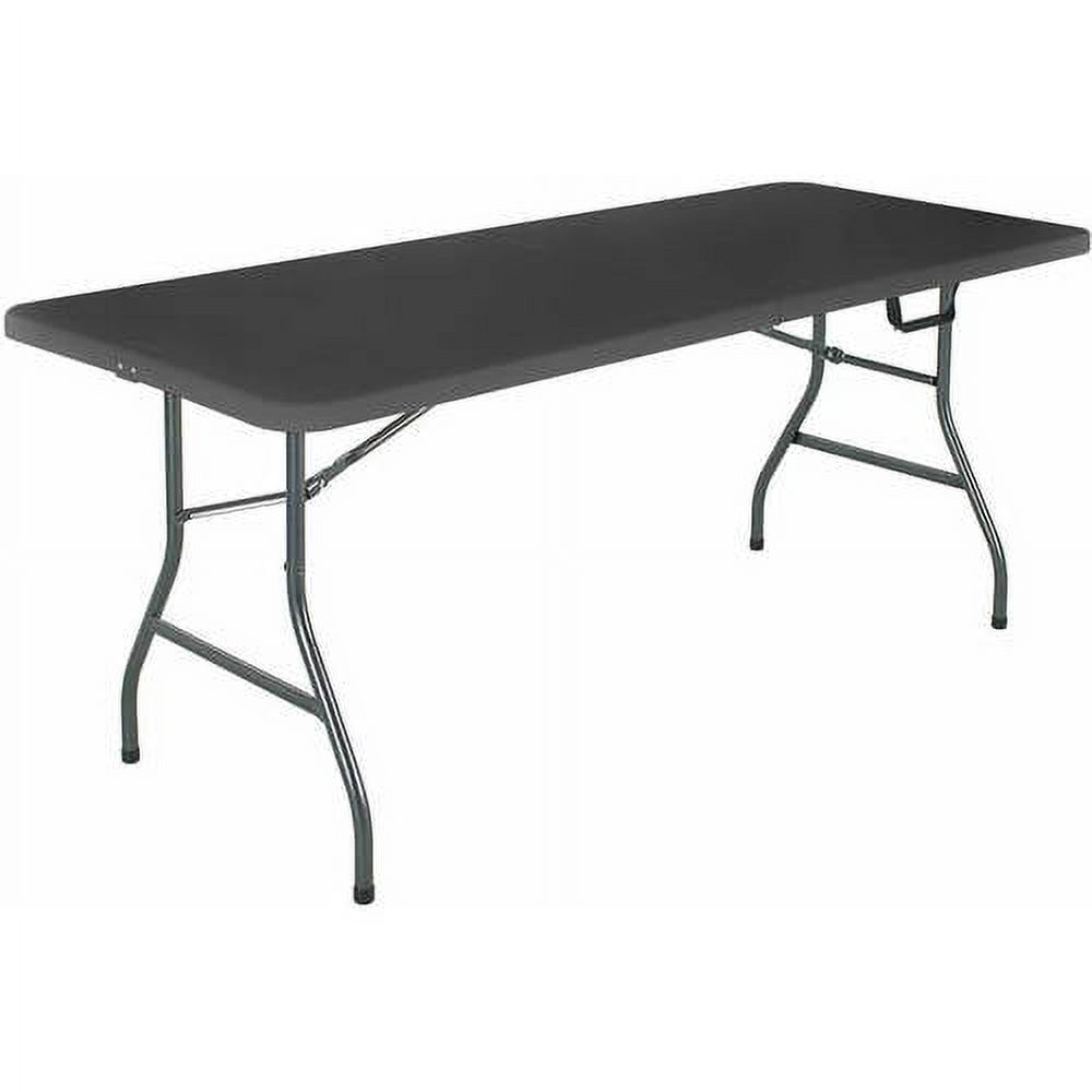 Cosco 6 Foot Centerfold Folding Table, Black - image 1 of 27