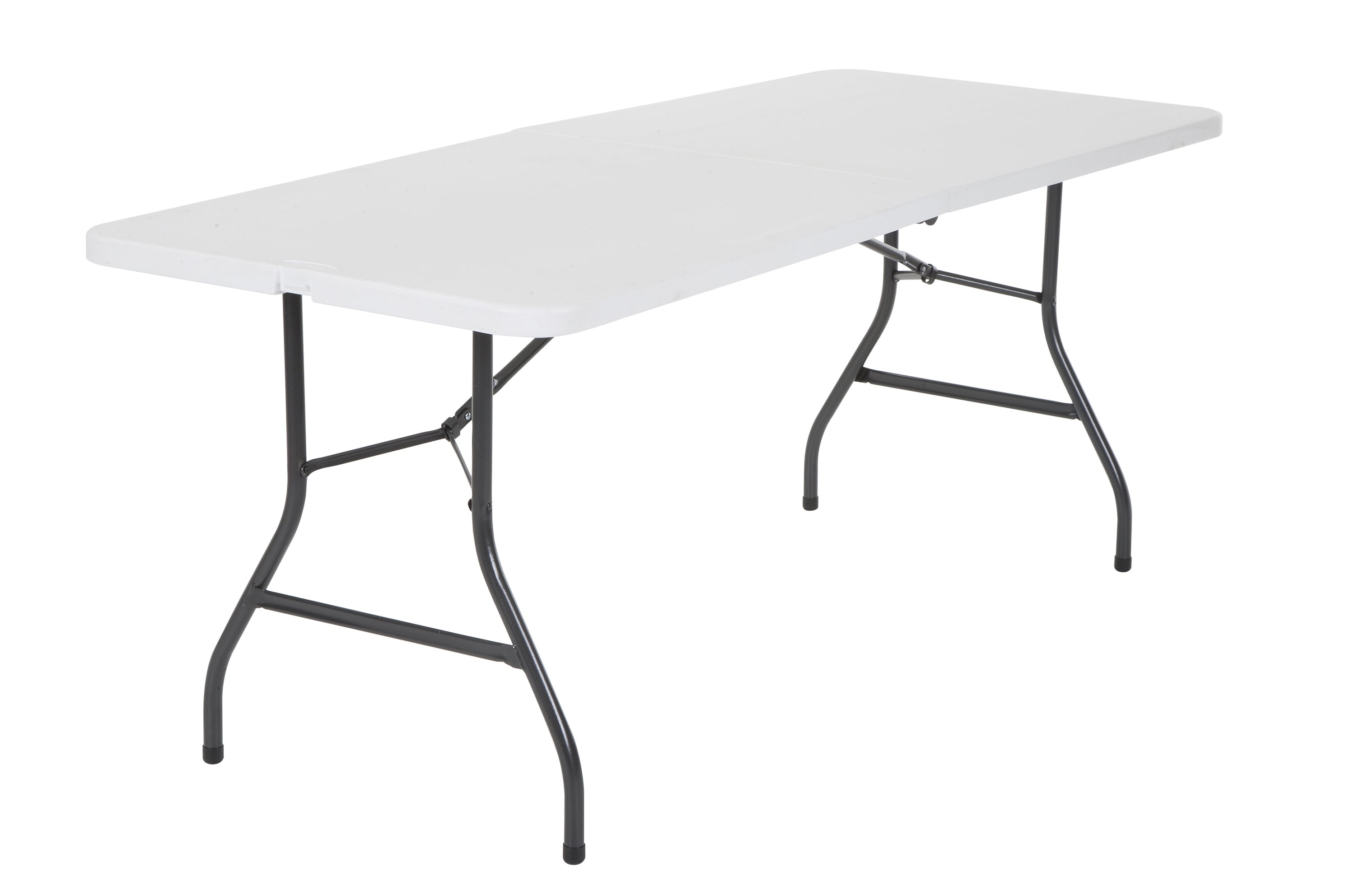 Cosco 6 Foot Centerfold Folding Table, White