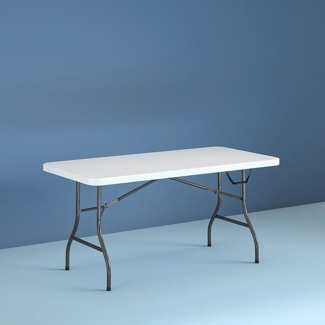 Cosco 6 Foot Premium Folding Table In White Speckle