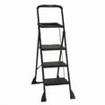thumbnail image 1 of Cosco  60.98 x 21.65 x 3.31 in. 250 lbs Capacity 3 Step Steel Folding Step Stool  Black - Pack of 2, 1 of 6