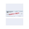 thumbnail image 1 of Cosco Business Checks 8.5" x 11" Security Check in Middle Paper, Blue, 500/Pack (074025), 1 of 3