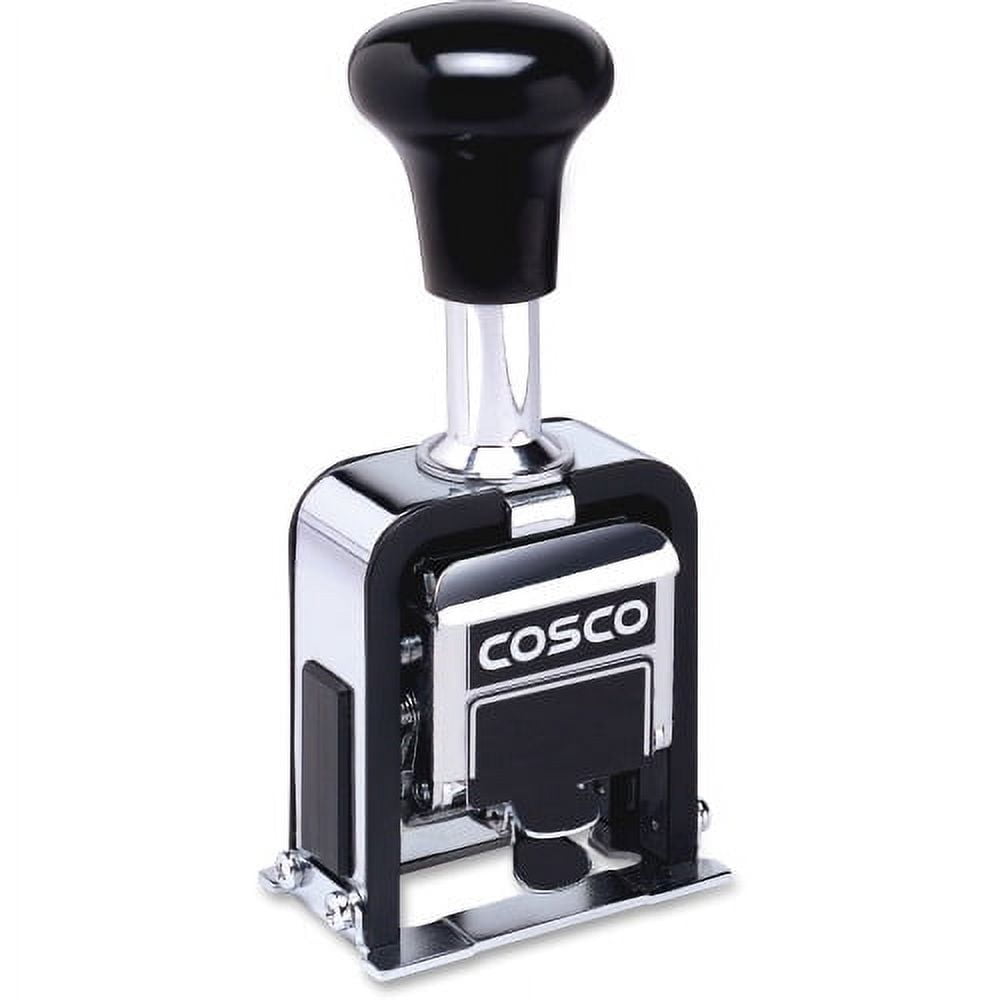 Cosco Automatic Numbering Machine, 6-Digits, Modes, Black Ink (026138)  Pack of