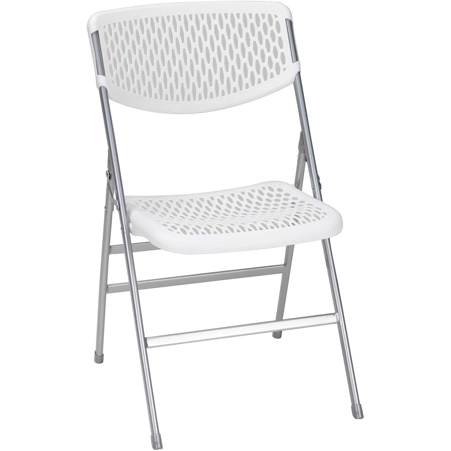 Cosco Commercial Resin Mesh Folding Chair, 4Pack, Multiple Colors