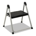 thumbnail image 1 of Cosco Folding Step Stool, 1-step, 200 Lb Capacity, 9.9" Working Height, Platinum/black, 1 of 7