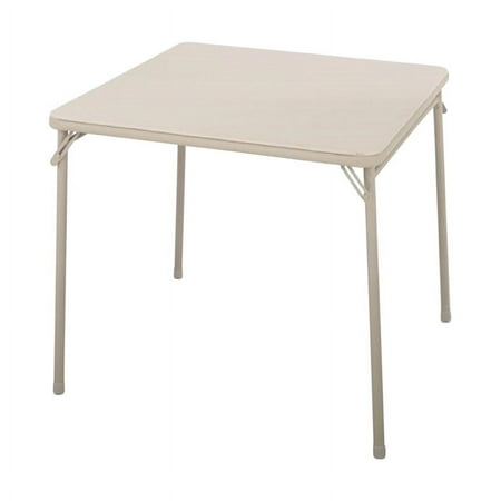 Cosco Square Folding Table 34" Sand Steel Frame, Vinyl Case of 2