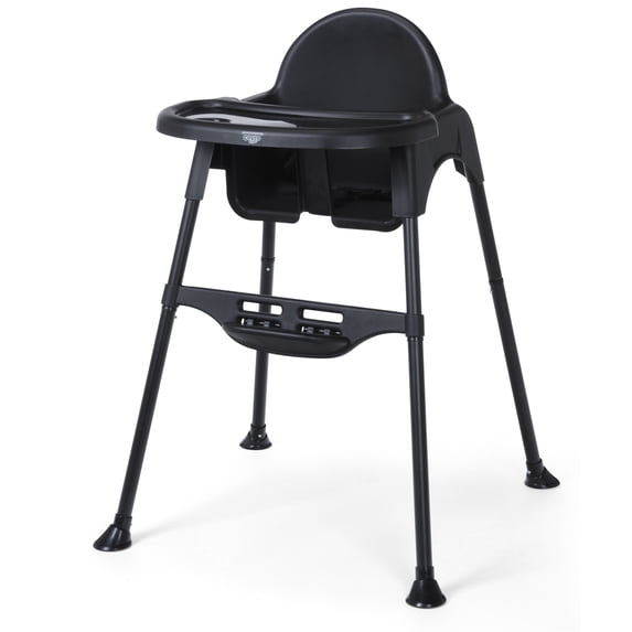 Cosco Kids Canteen Toddler and Baby High Chair, Mono Black