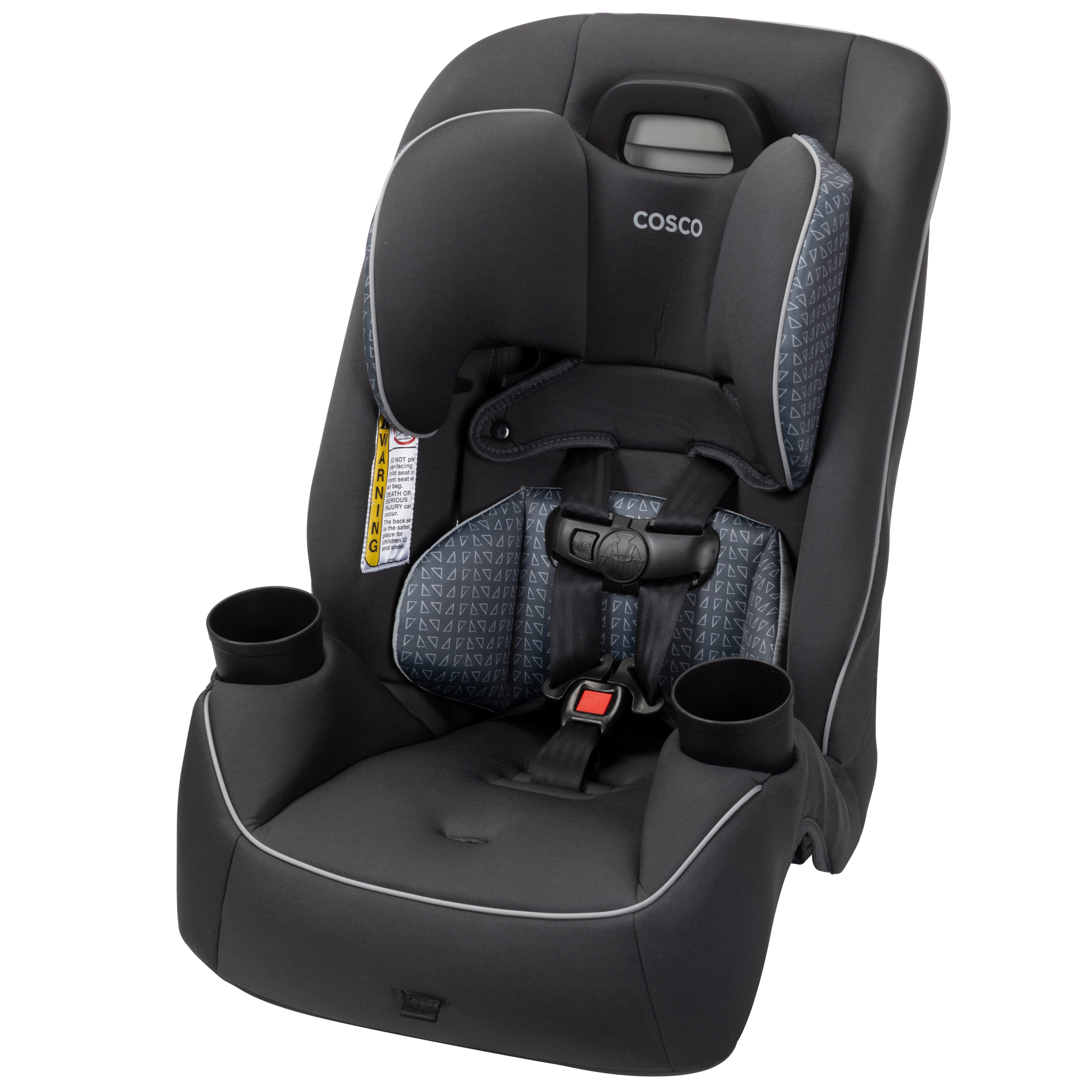 Cosco Kids Easy Elite Slim All-in-One Convertible Car Seat, Grey Glyphs - image 1 of 28