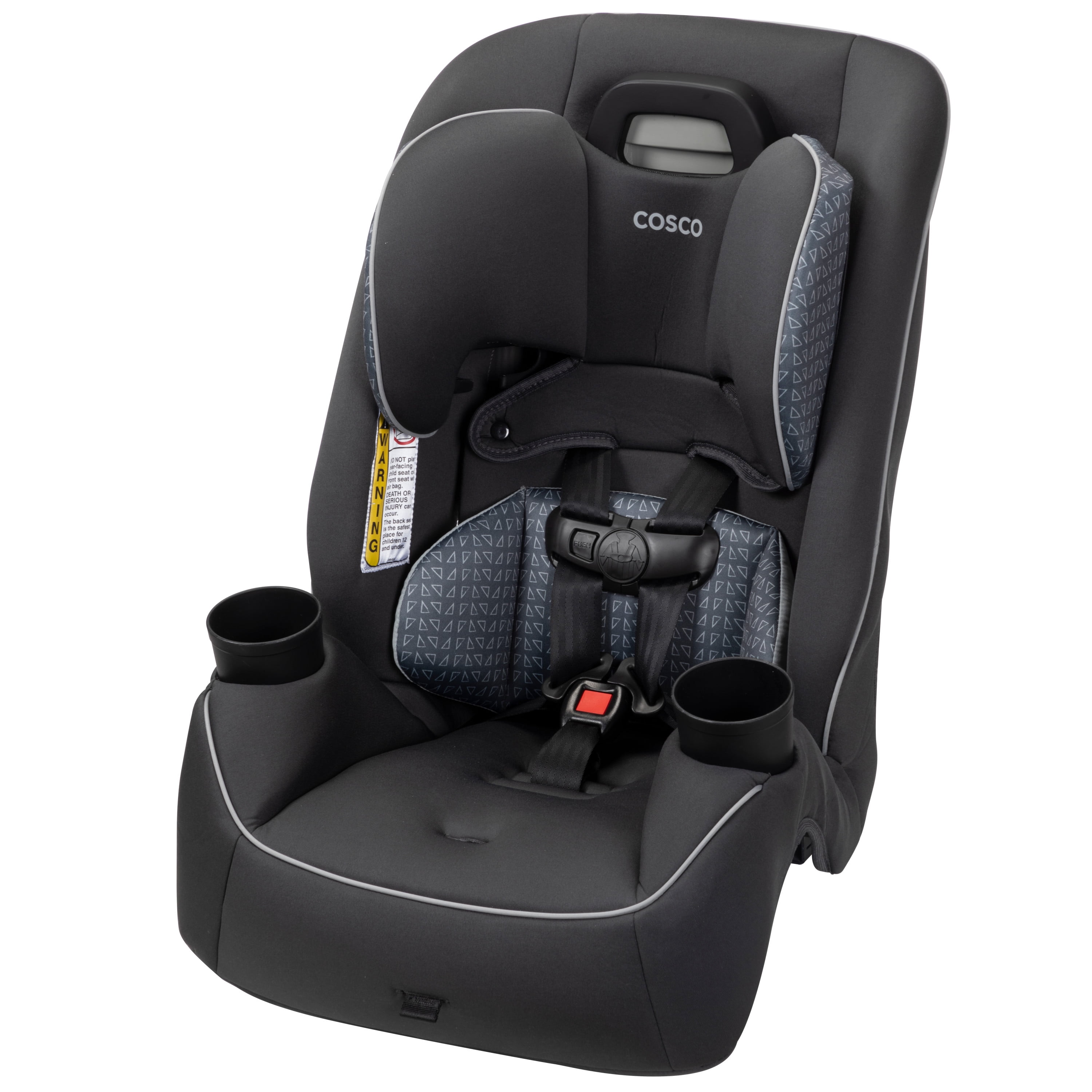 Cosco Kids Easy Elite Slim All-in-One Convertible Car Seat, Infant to Toddler, Unisex, Grey Glyphs