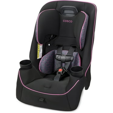 Cosco Kids Easy Elite Slim All-in-One Convertible Car Seat, Pink Rings, Infant & Toddler, Unisex